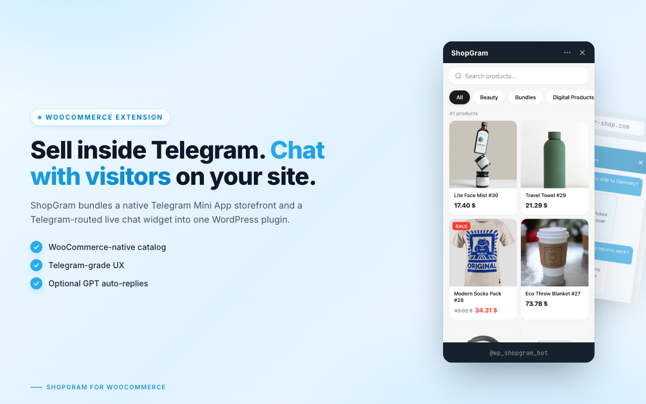 Hero — two products, one install